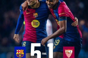 开云- 梅西单刀被挡 巴萨负塞维 